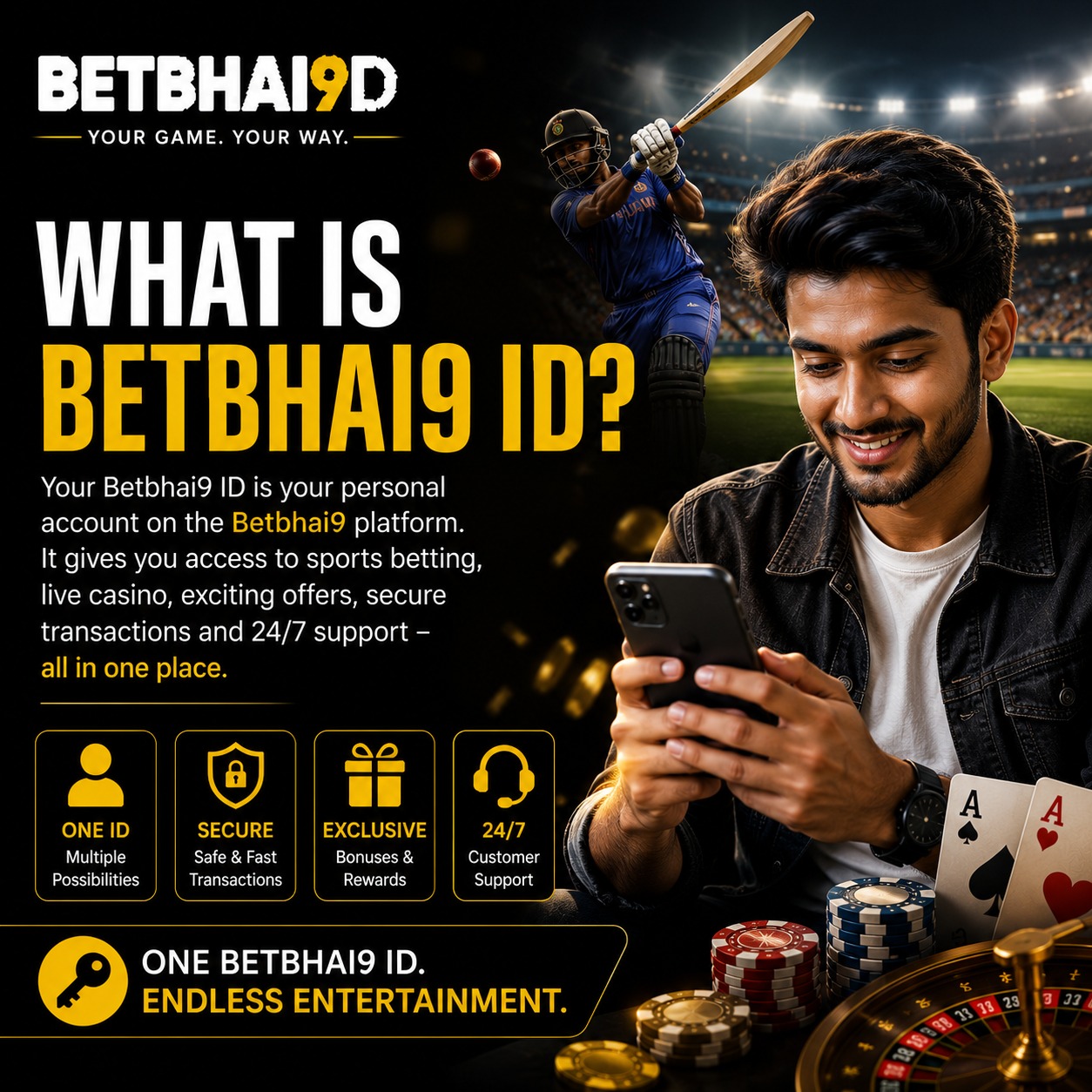 Betbhai9 ID account dashboard
