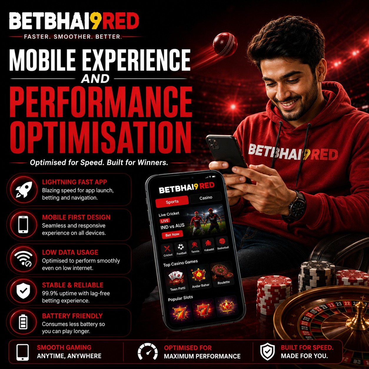 Betbhai9 Red mobile betting platform experience